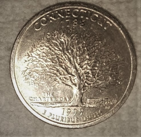 1999-Washington-Connecticut-Quarter-With-A-Flat-Rim